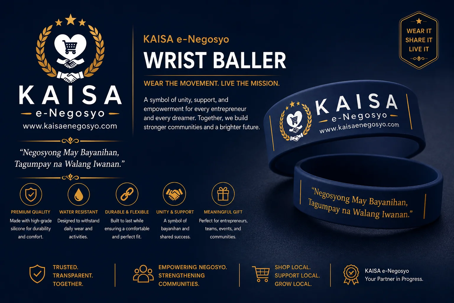 KAISA Wrist Baller (Navy Blue)