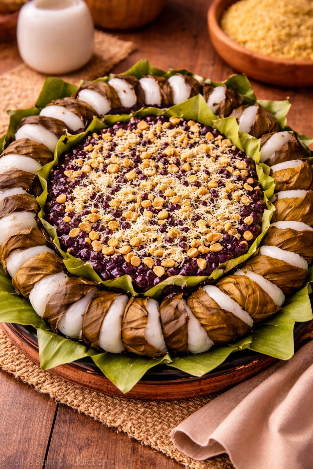 Maja Ube with Rice Puto